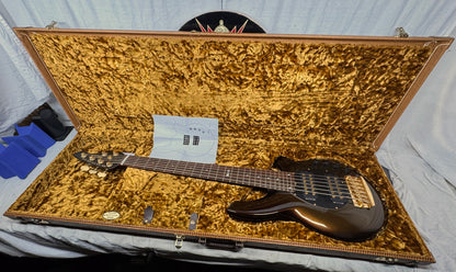 Ernie Ball Music Man Bongo 6 HH Bass with Case 2008 - Limited Edition Sequoia Gold