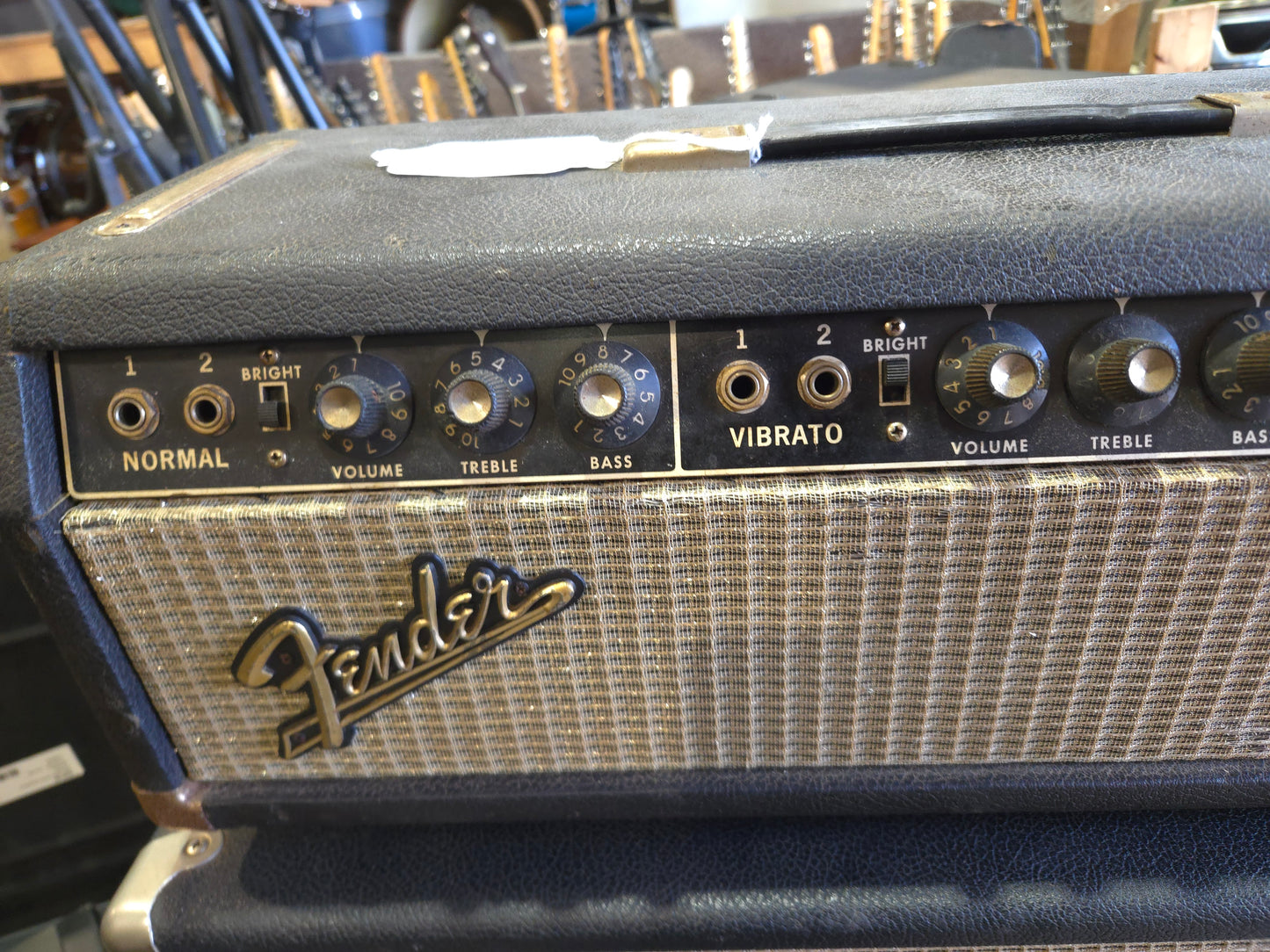 Fender Bandmaster 40-Watt 2-Channel Guitar Amp Head 1964 - Black Panel - Local Pickup Only
