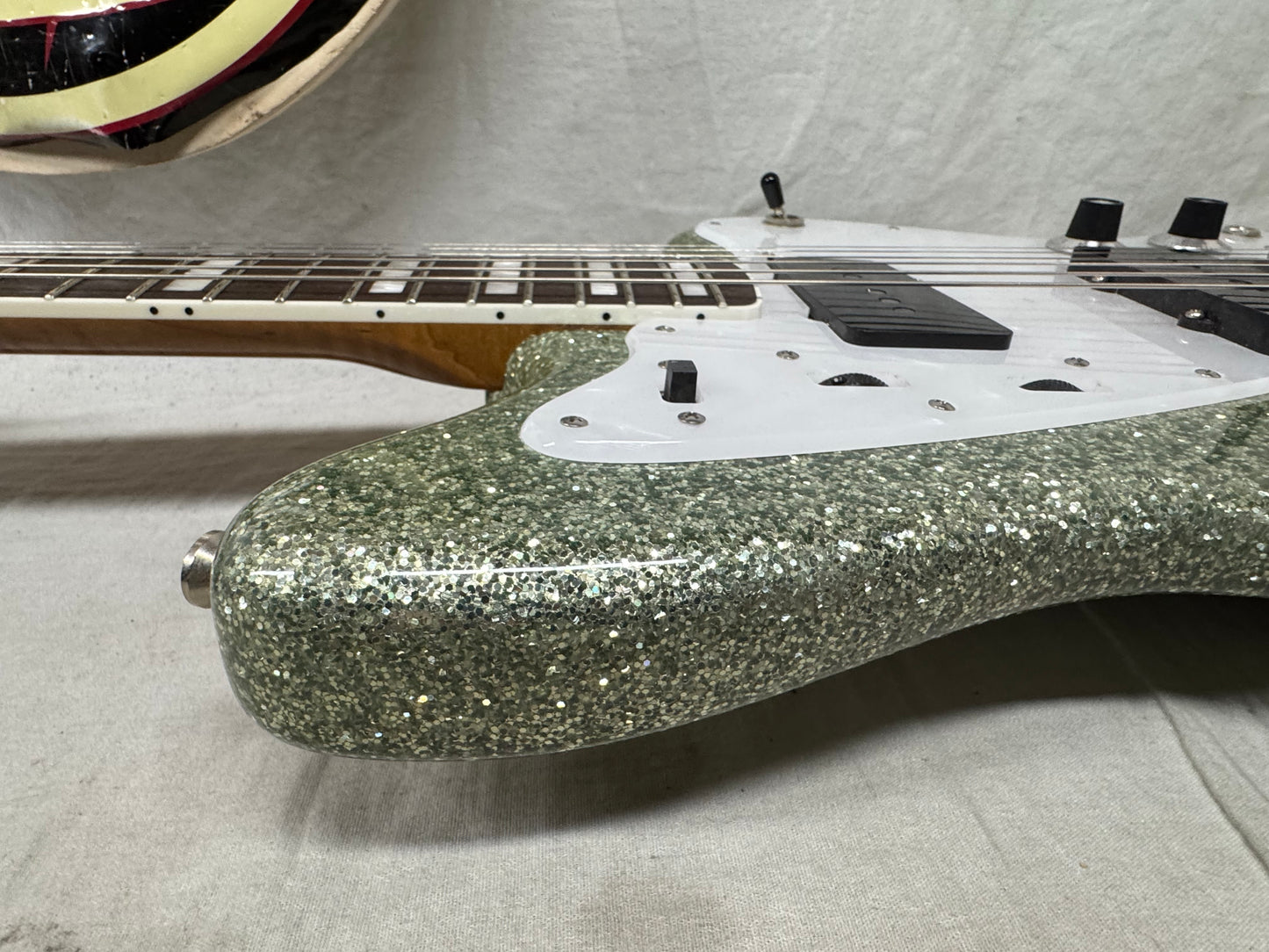Shelton Electric Instruments Custom GalaxyFlite galaxy flite Guitar with Case 2022 - Mermaid Sea Glass Sparkle