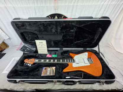 Ernie Ball Music Man BFR Ball Family Reserve Albert Lee HH Tremolo Signature Model Guitar with COA + Case 2018 - Orange Crush Sparkle