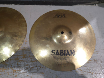 Sabian 13" AAX X-Celerator Hi-Hat Cymbals (Pair) 2007 - 2018 - Natural