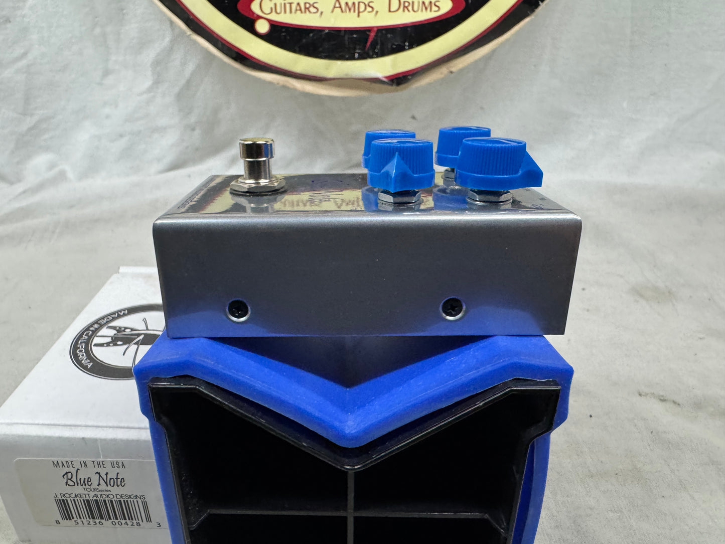 J. Rockett Audio Designs TOURSeries Blue Note Overdrive Pedal with Box