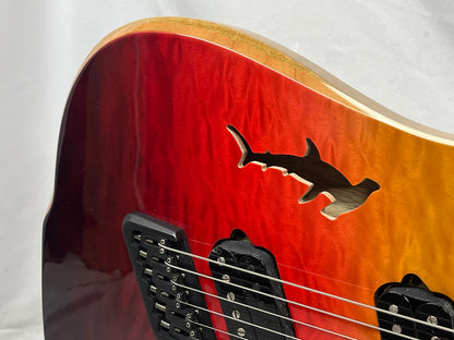 Ormsby Hype GTR Shark Cutout Semi-Hollow Body Multiscale HH Electric Guitar