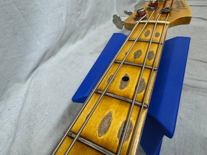 Fender USA Custom Shop '57 Precision Bass jrn Journeyman 4-string P-Bass with COA + Case 2020 - Black / Maple neck - relic'd