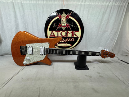 Ernie Ball Music Man BFR Ball Family Reserve Albert Lee HH Tremolo Signature Model Guitar with COA + Case 2018 - Orange Crush Sparkle