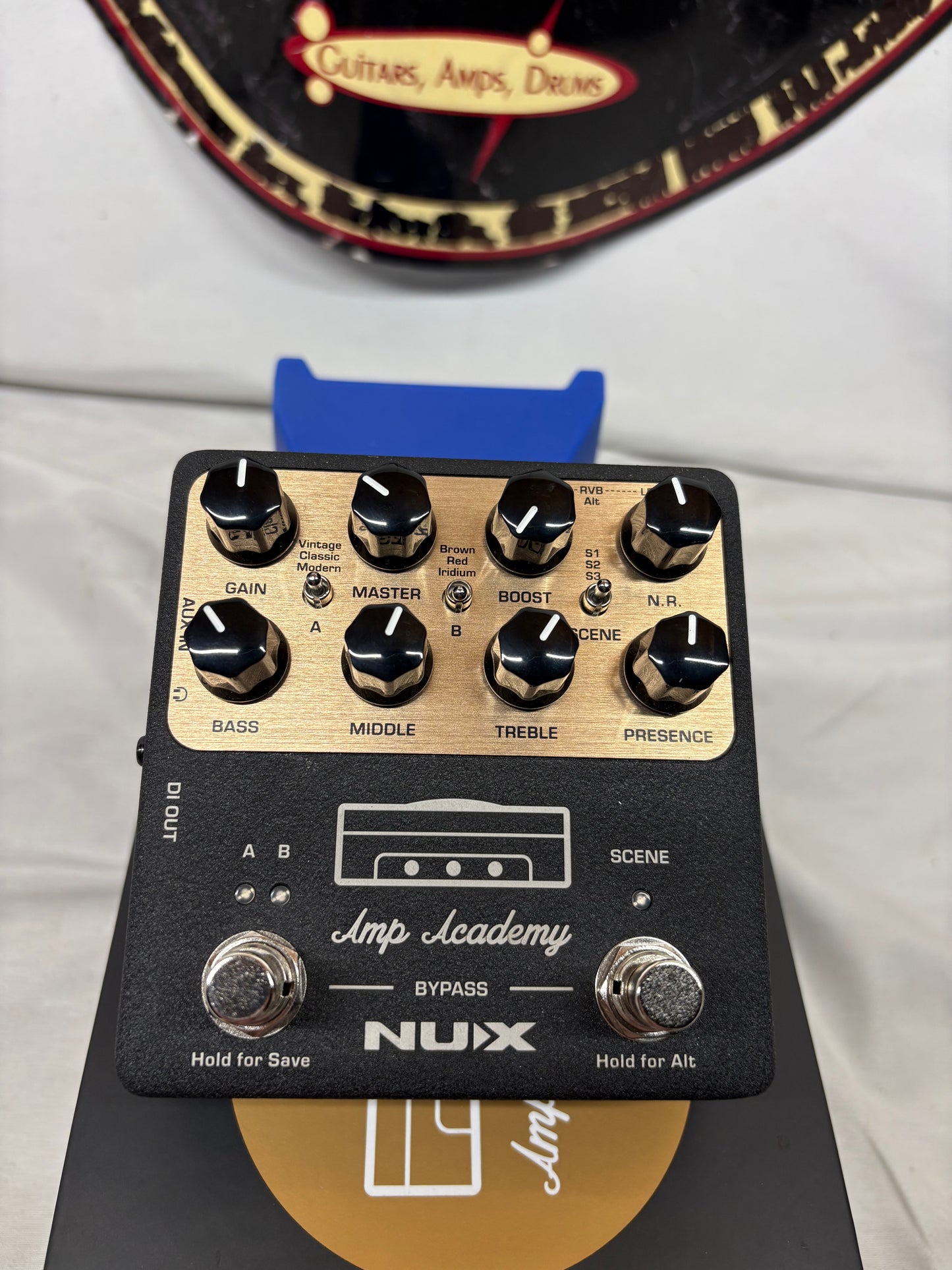 NuX NGS-6 ngs6 Amp Academy Amp Modeler with IR & Effects Pedal with Box