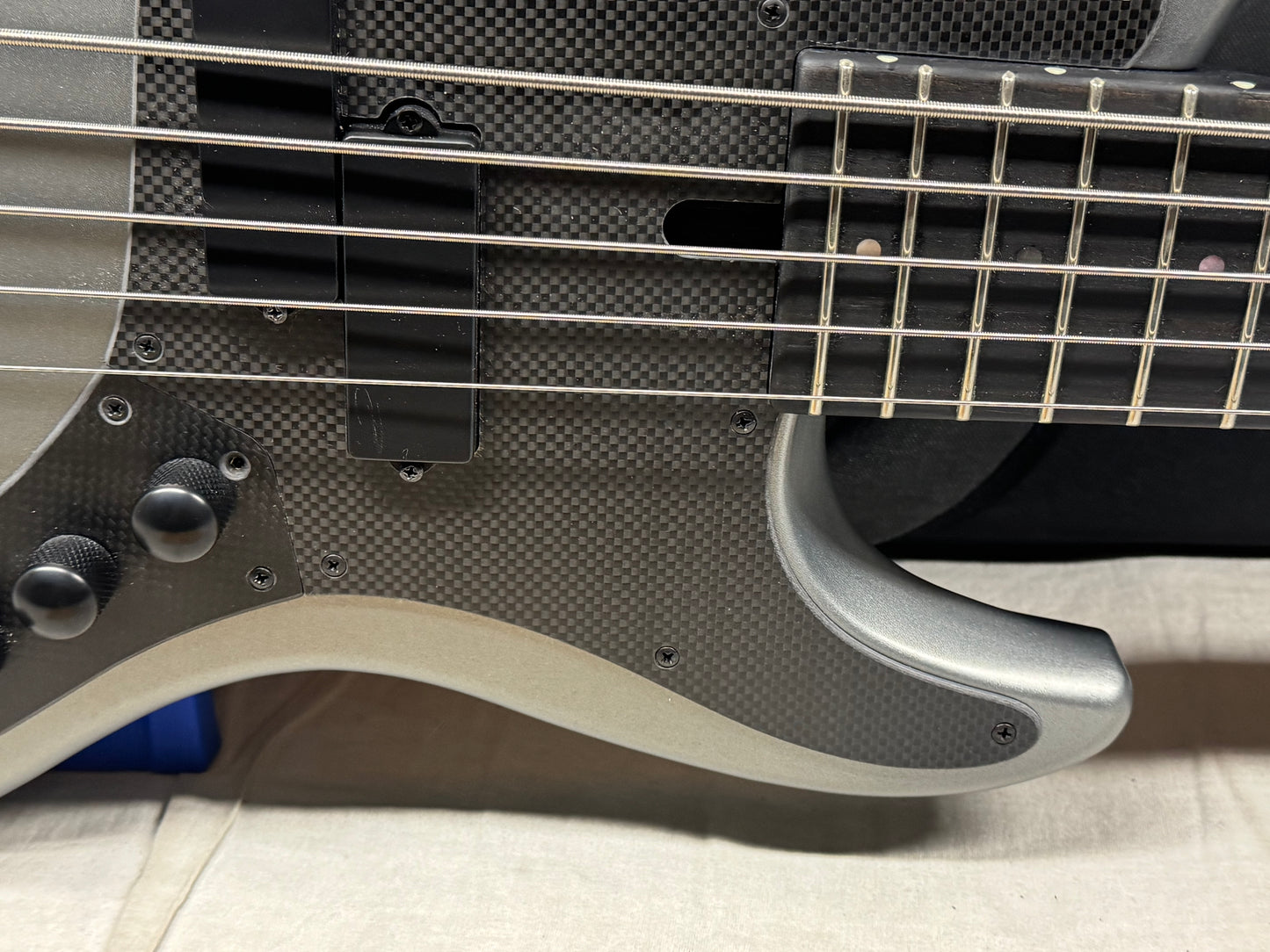 Brubaker JXB-USA-5 JXB-5 jxb5 5-string Bass with Bag 2025 - Silver Steel Satin