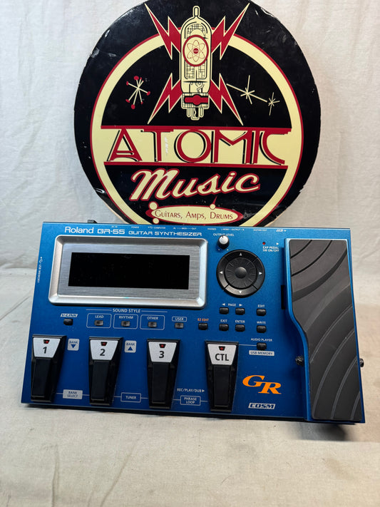 Roland GR-55 gr55 Guitar Synthesizer Pedal with Power Supply