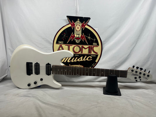 Ernie Ball Music Man Jason Richardson Signature Sterling Cutlass 7 7-String Electric Guitar - Pearl White