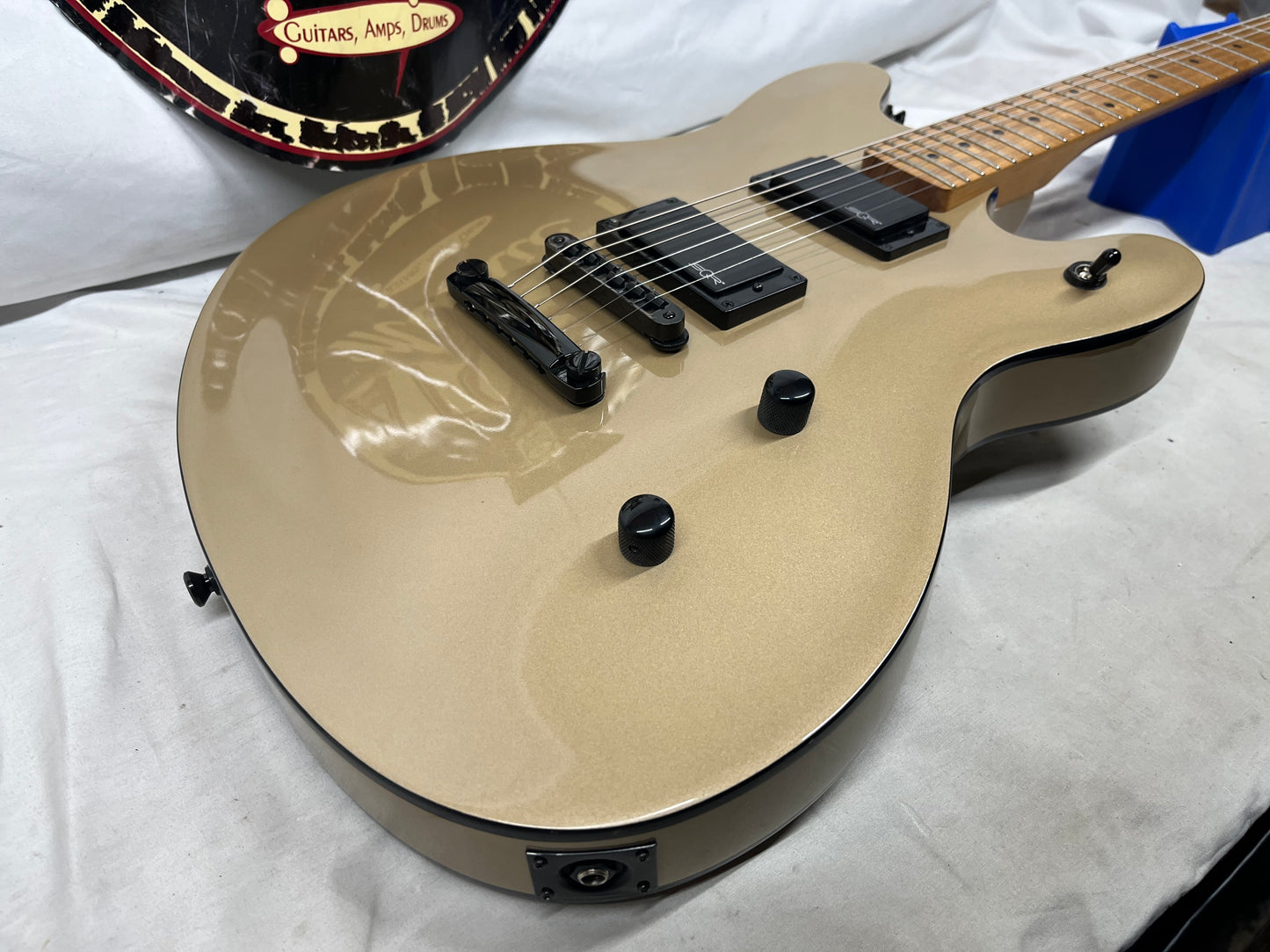 Squier Contemporary Active Starcaster HH Electric Guitar - Shoreline Gold