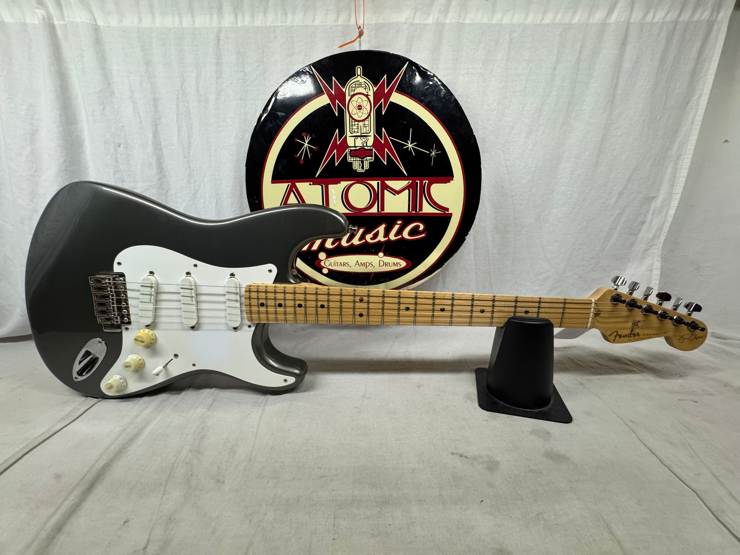 Fender USA Eric Clapton Stratocaster Guitar with Case 1998 - Pewter / Maple neck