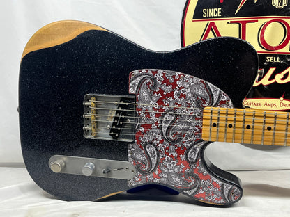 Fender Brad Paisley Esquire Signature Telecaster tele Electric Guitar MIM - Made in Mexico - Black Sparkle