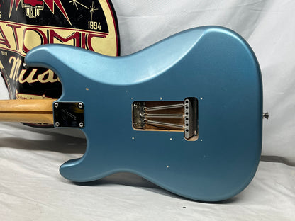 Fender Player Stratocaster Strat Electric Guitar MIM - Made in Mexico - Home-Distressed Tidepool