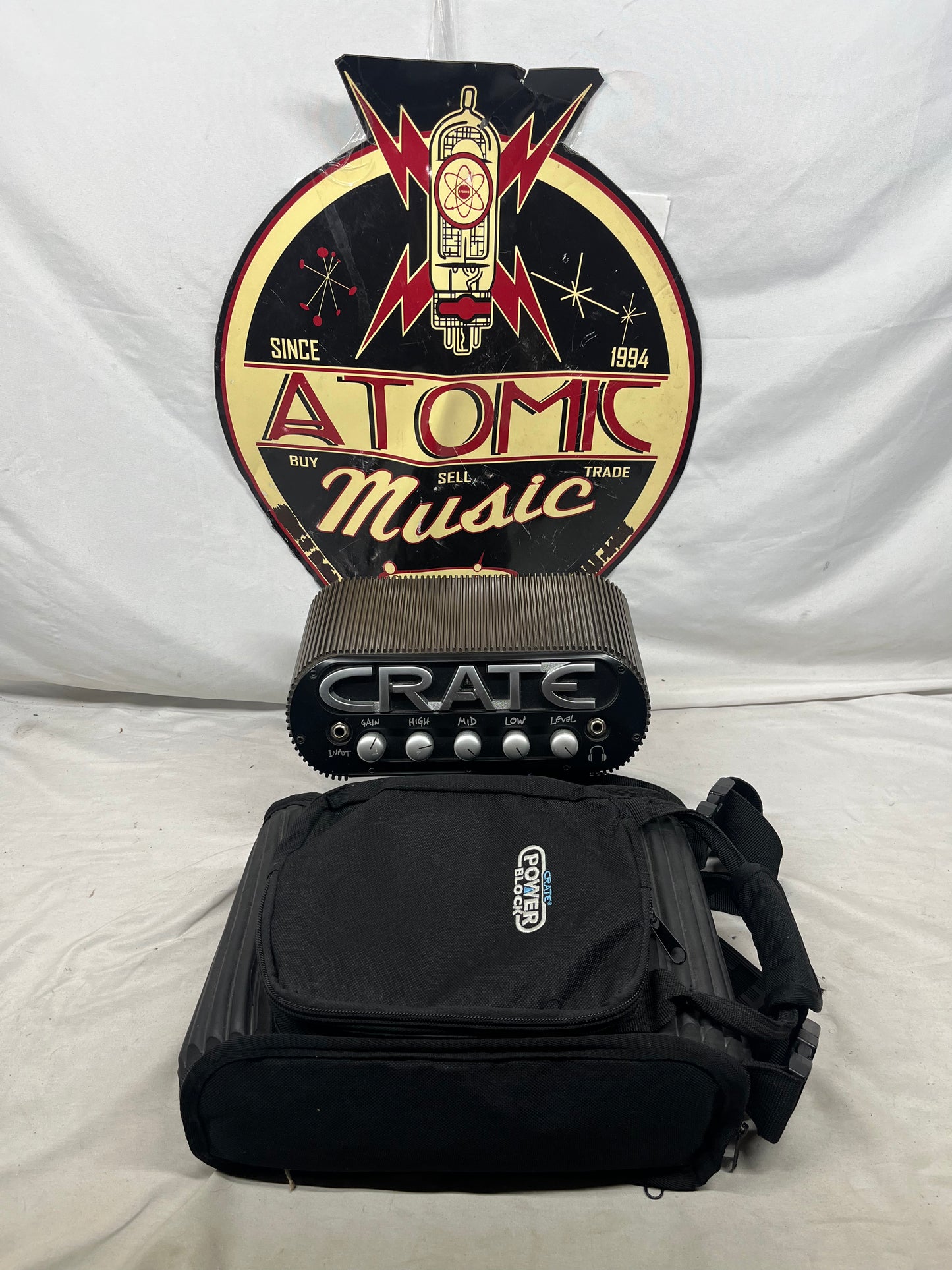 Crate CPB150 PowerBlock Stereo Guitar Head Amplifier with Bag