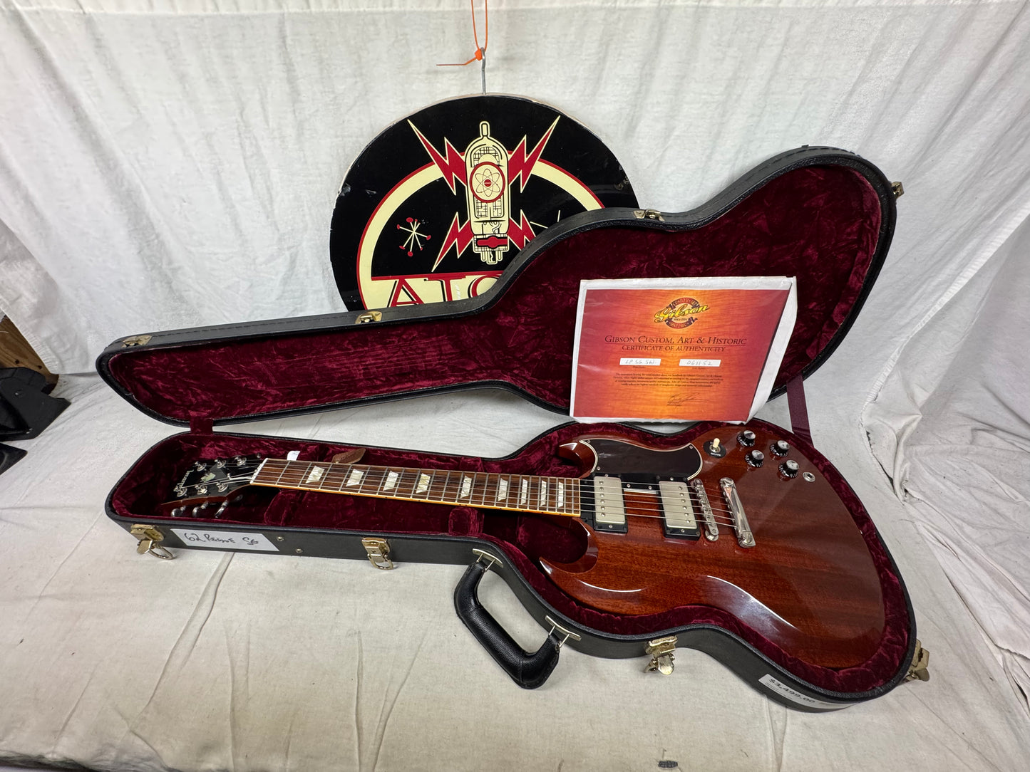 Gibson USA Custom Art & Histortic LP SG Std Les Paul SG Standard Guitar with COA + Case