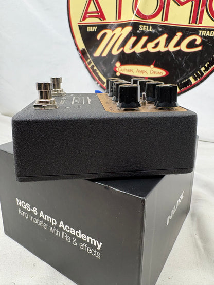 NuX NGS-6 ngs6 Amp Academy Amp Modeler with IR & Effects Pedal with Box