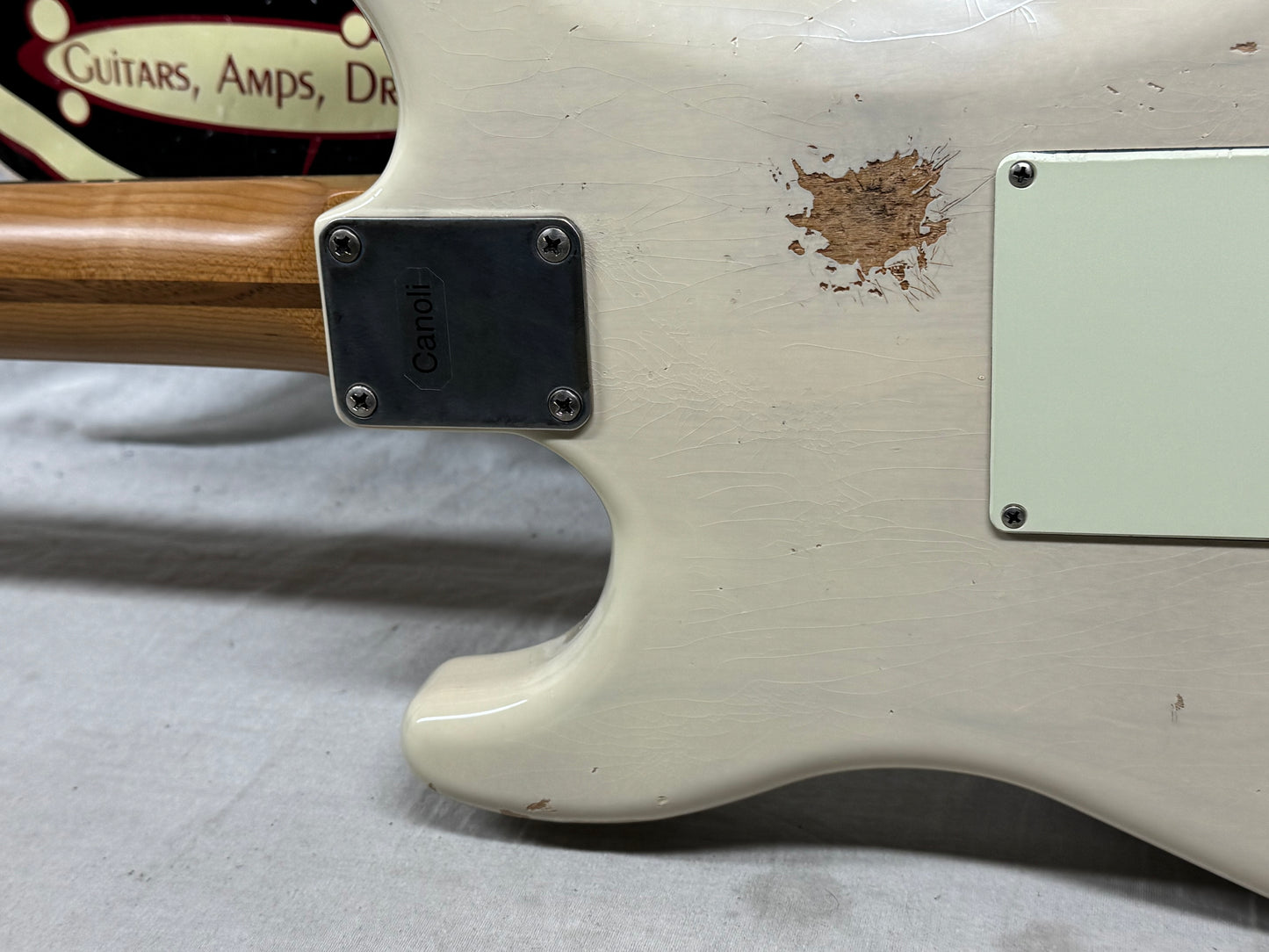 LsL Instruments Saticoy HSS (22 fret) Guitar with Case - Vintage Cream