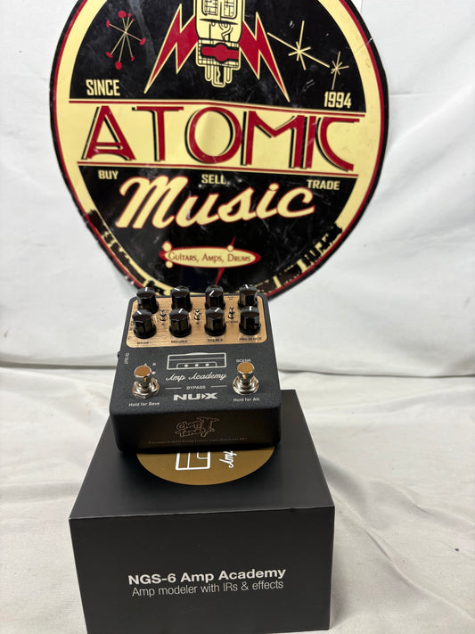 NuX NGS-6 ngs6 Amp Academy Amp Modeler with IR & Effects Pedal with Box