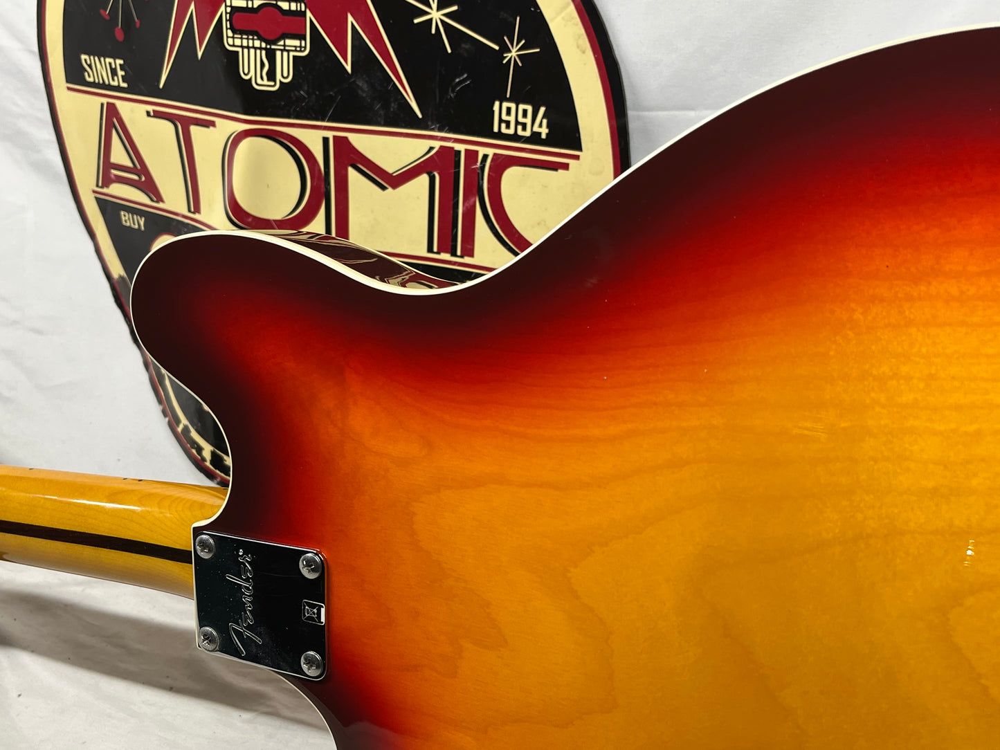 Fender Starcaster Semi-Hollow Body Electric Guitar - Aged Cherry Burst with Gig Bag