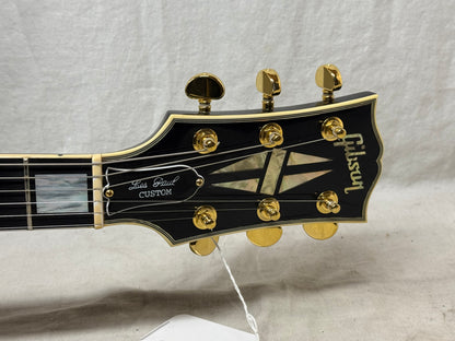 Gibson USA Custom Shop Les Paul Custom Guitar with COA + Case 2023 - Ebony / Black