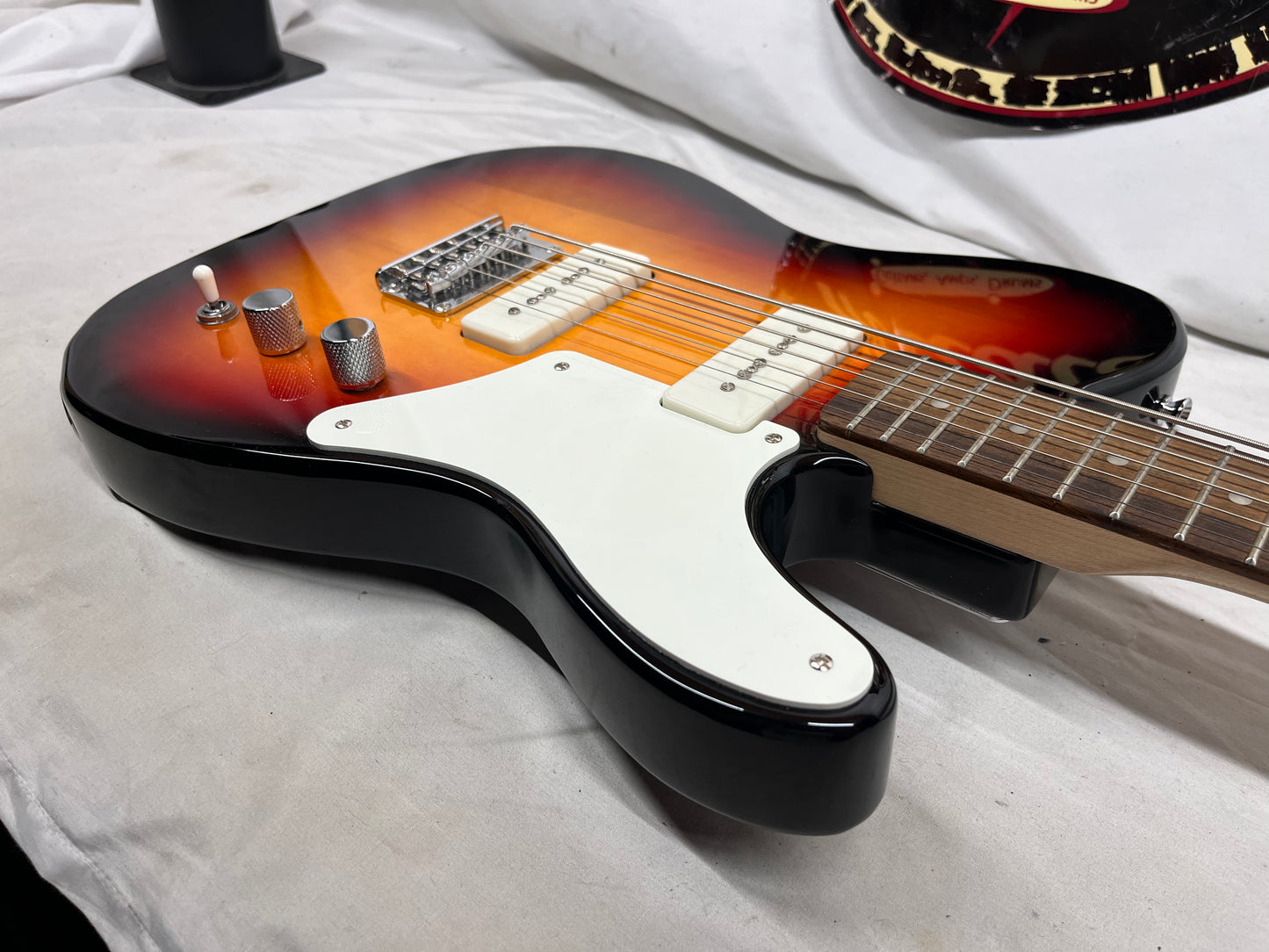 Squier Paranormal Baritone Cabronita Telecaster Tele Electric Guitar - 3-Color Sunburst