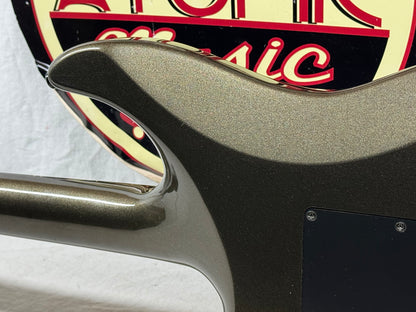 Squier by Fender Standard Series Stagemaster stage master HSH Deluxe Guitar - MIK Made In Korea 2000 - Pewter Gray Metallic