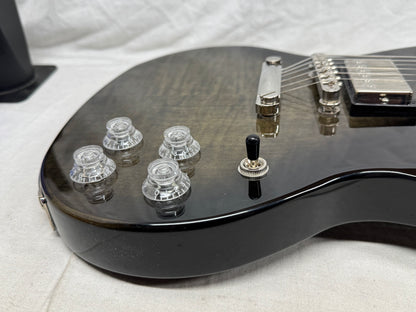 Epiphone SG Custom Modern Figured Guitar with Case 2021 - Transluscent Ebony Burst
