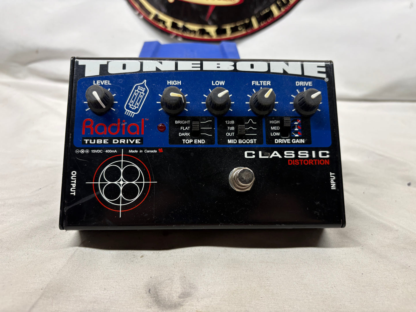 Radial Engineering ToneBone Series Classic Distortion Pedal with Power Supply