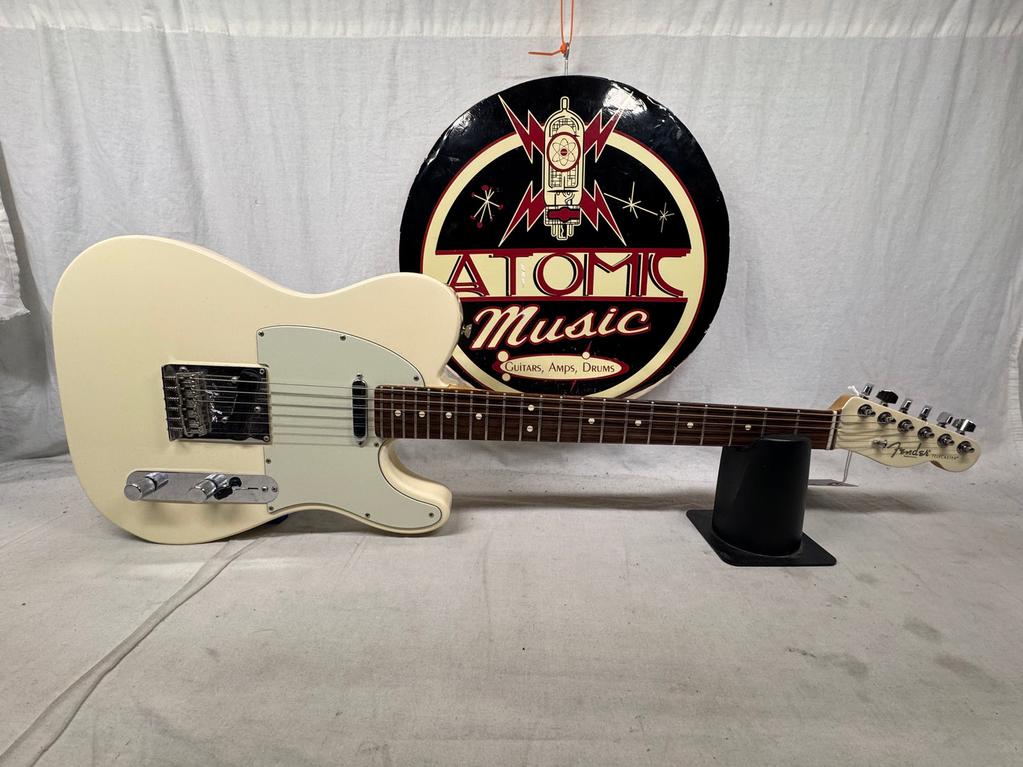 Fender Limited Edition American Standard Telecaster with Matching Headstock Guitar + Case 2016 - Olympic White / Rosewood fingerboard