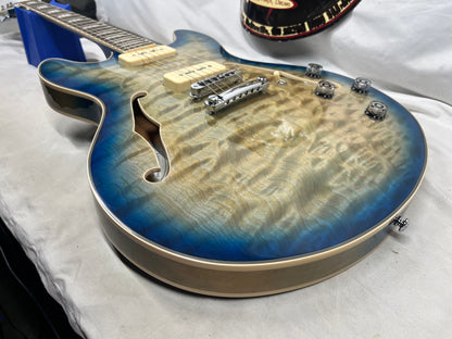 D'Angelico DAPDCBLBCSCB9EX Doublecut Semi-Hollow Body Electric Guitar