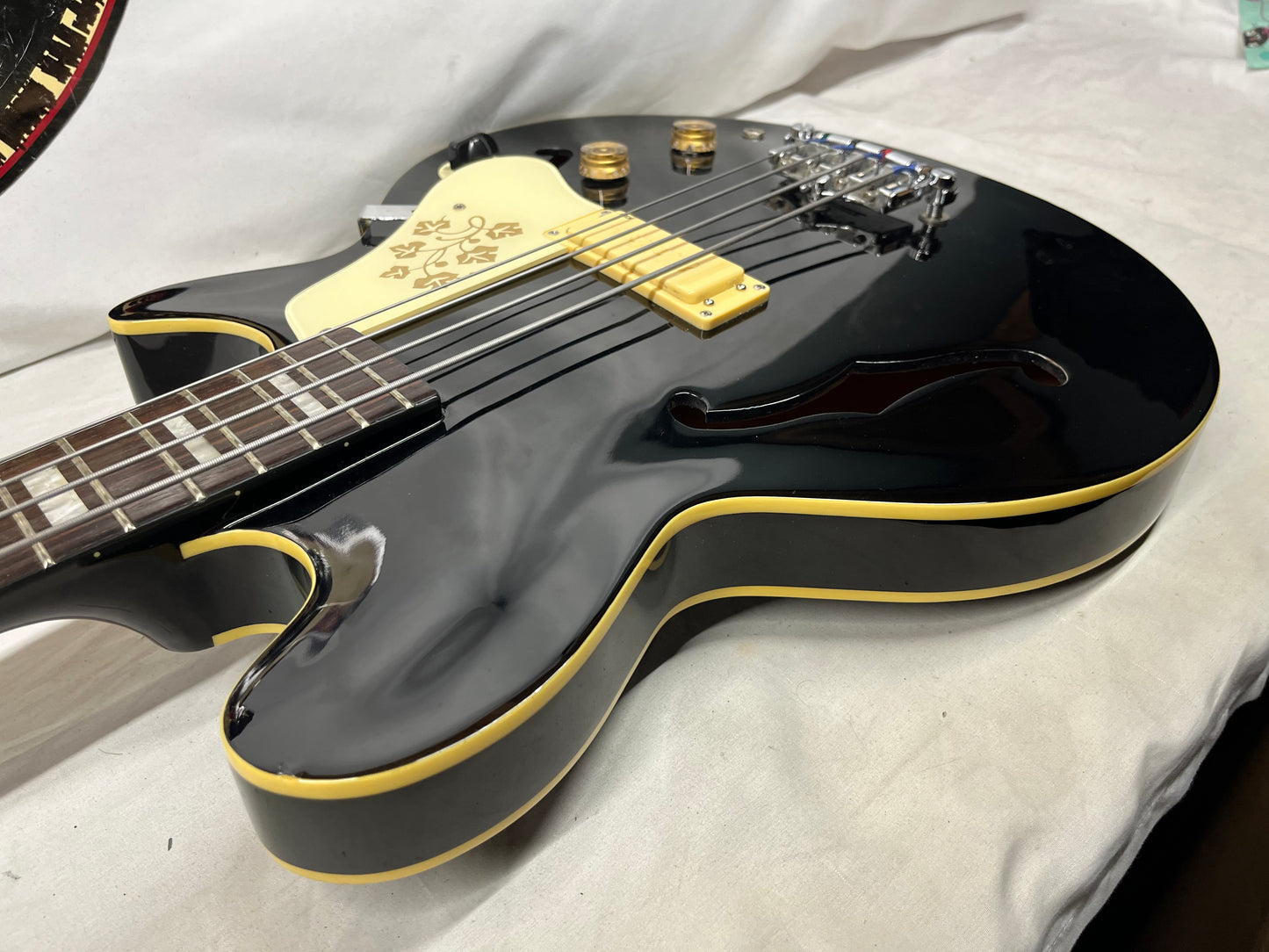 Epiphone Jack Casady Signature 4-String Semi-Hollow Body Electric Bass - Black