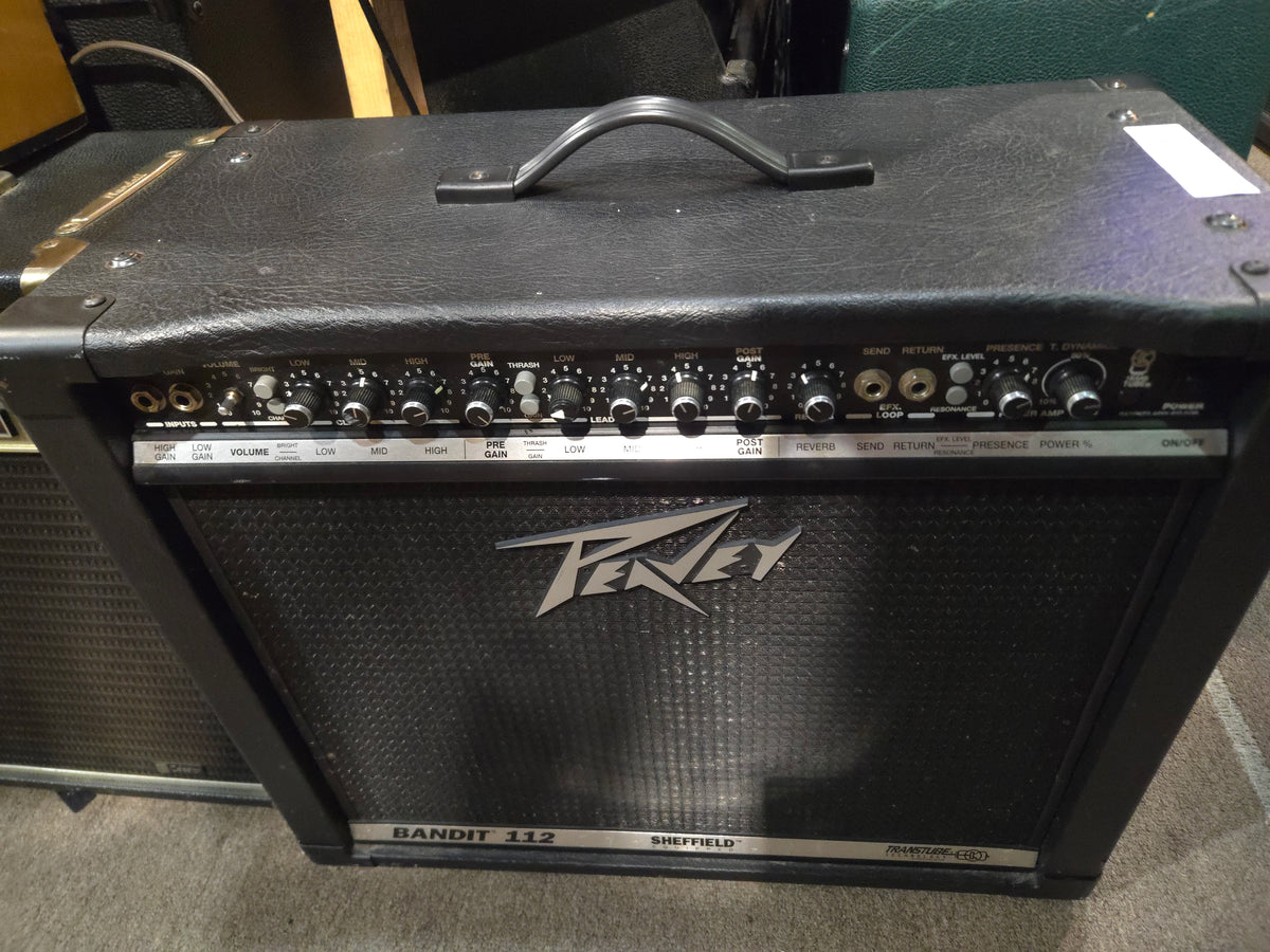 Peavey Bandit 112 Sheffield Equipped 80-Watt 1x12" Guitar Combo 1990s - Black with Silver Trim - Local Pickup Only