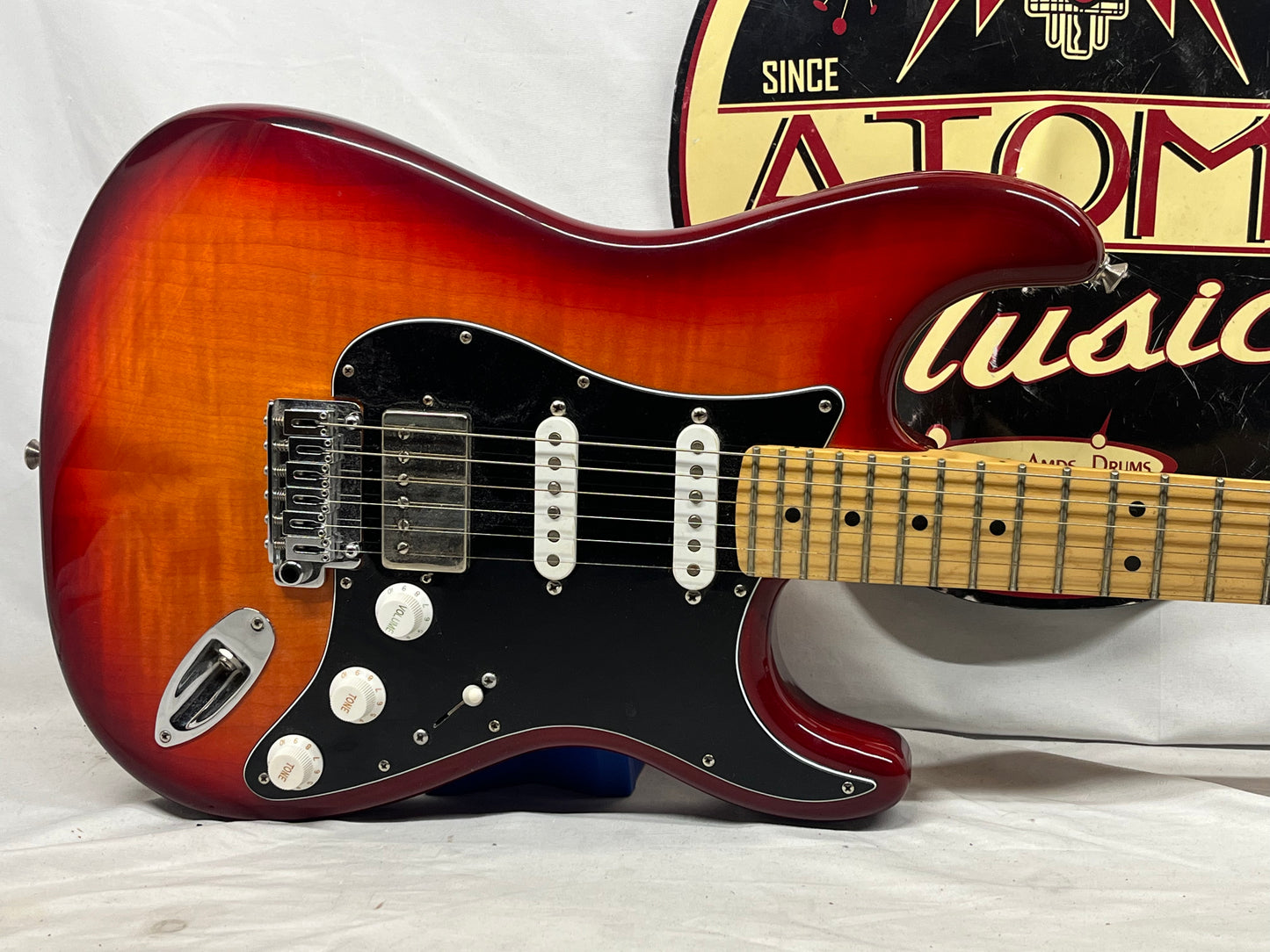 Fender Player Stratocaster Strat Plus Top Electric Guitar - Aged Cherry Burst