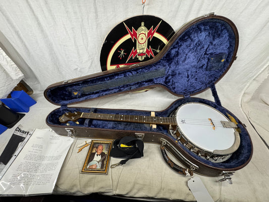 Bacon Peerless ? 4-string Banjo with Case - previously owned by Charlie Byrd