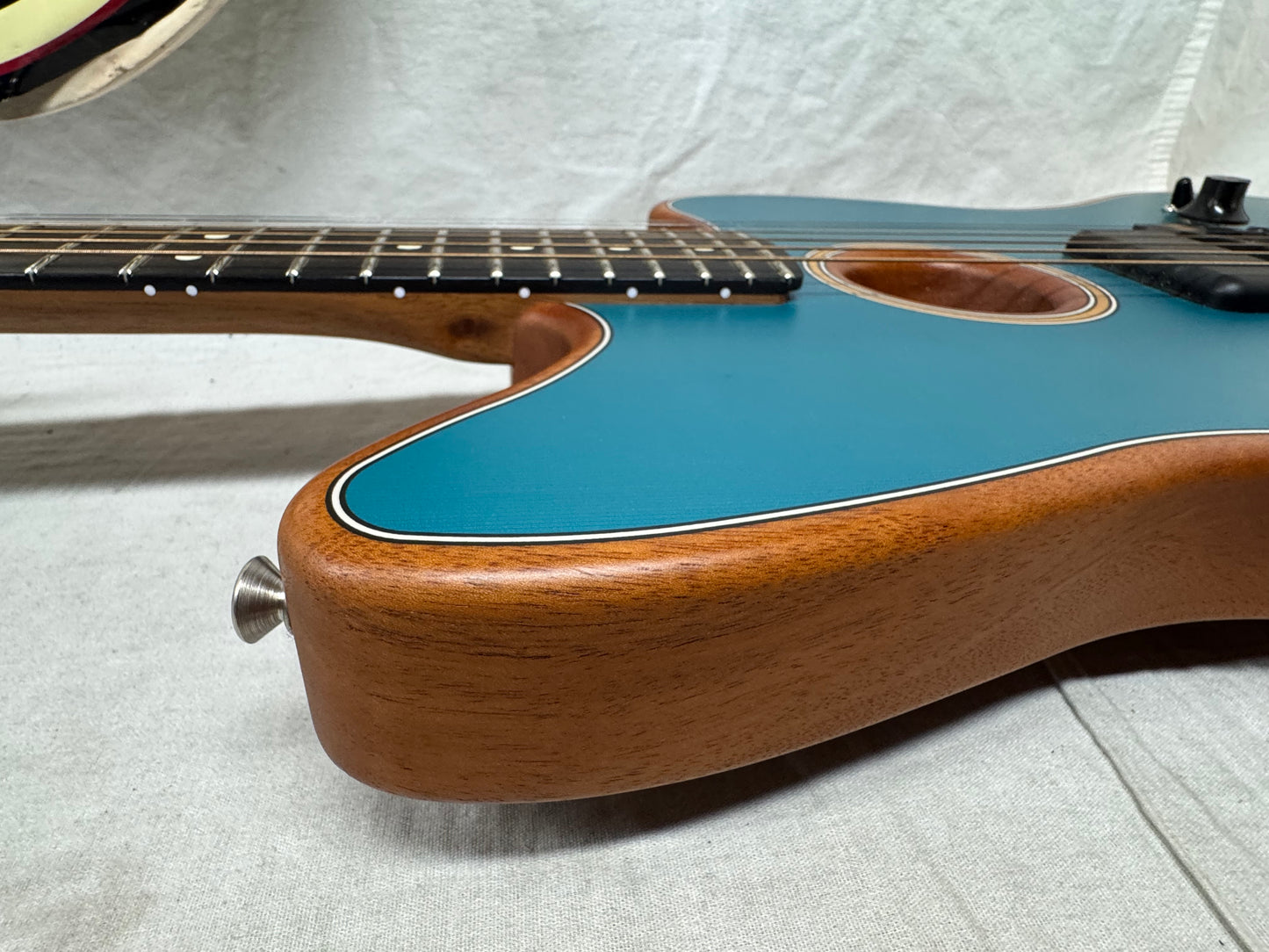 Fender American Acoustasonic Jazzmaster Guitar with Gig Bag 2021 - Ocean Turquoise / Ebony fingerboard