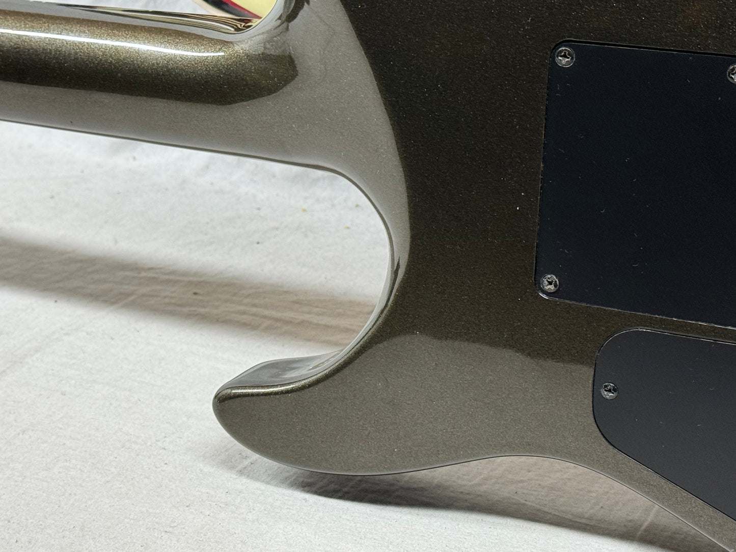 Squier by Fender Standard Series Stagemaster stage master HSH Deluxe Guitar - MIK Made In Korea 2000 - Pewter Gray Metallic