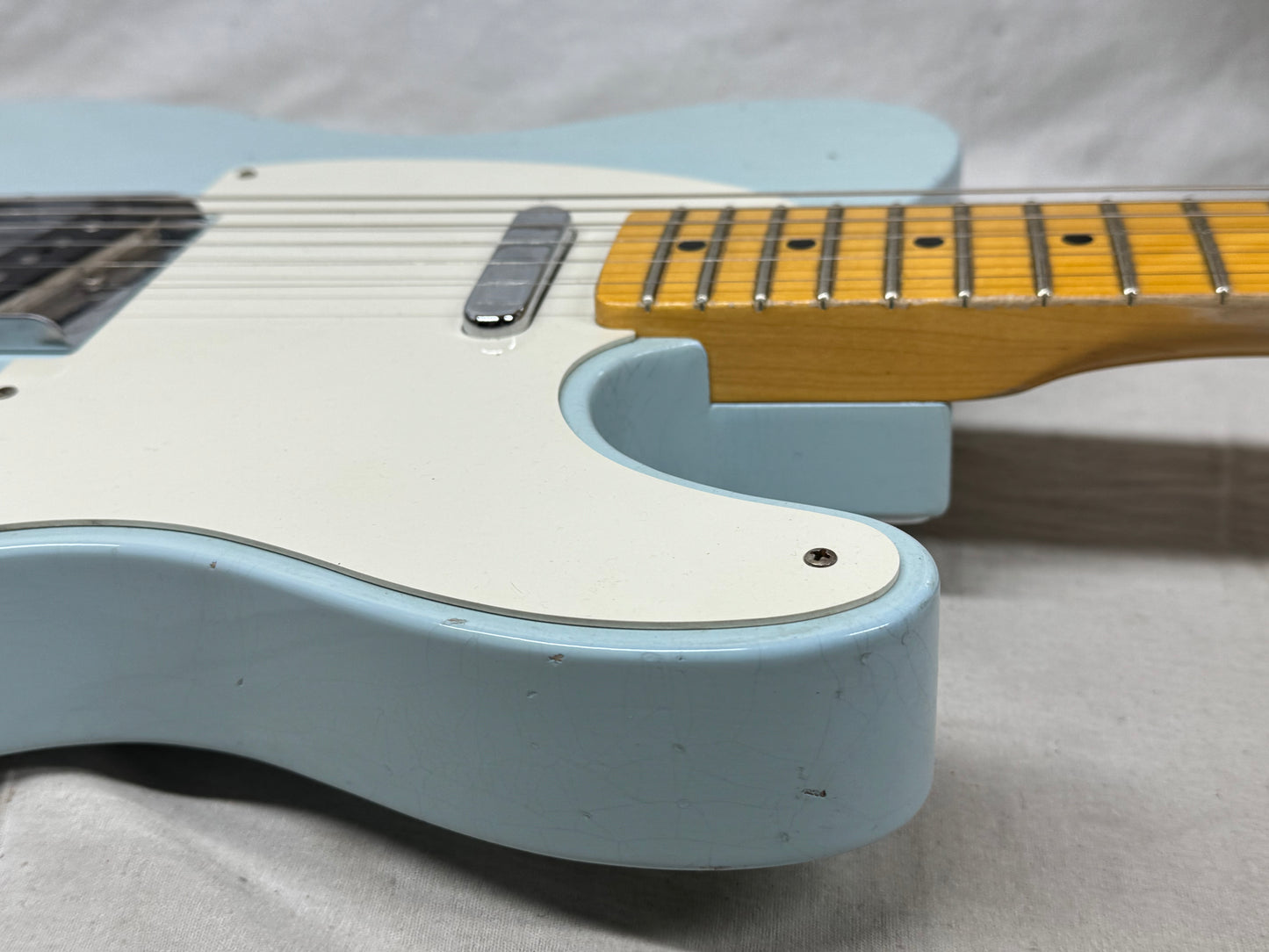 Fender USA Custom Shop 1959 '59 Telecaster Journeyman Guitar with COA + Case 2024 - Aged Sonic Blue / Maple neck