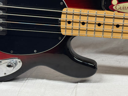 Ernie Ball Music Man Stingray 3 EQ H 3eq 4-string Bass with Case 2004 - Black Cherry Burst