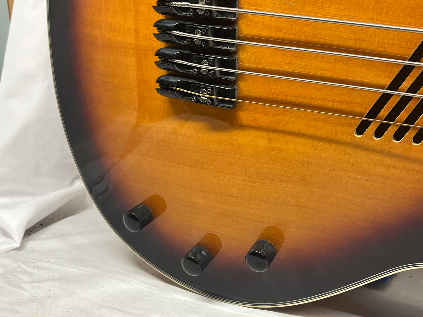Washburn AB40VSK Singlecut Acoustic Electric Bass