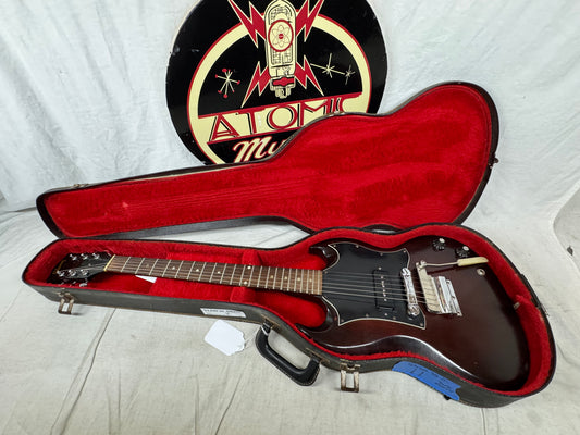 Gibson SG Junior jr Guitar with Chipboard Case 1967 - Dark Cherry
