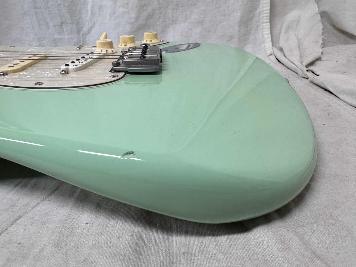 Fender USA Jeff Beck Stratocaster Guitar with Case 2015 - Surf Green / Rosewood fingerboard