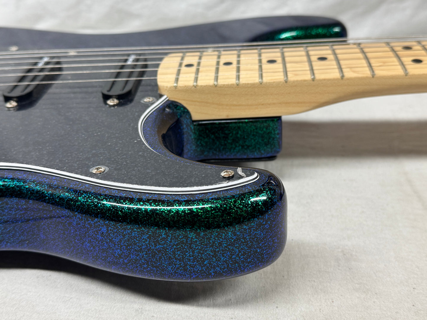Fender Special Edition FSR Flip Flop Standard Stratocaster Guitar - upgraded! 2004 - Green-Blue