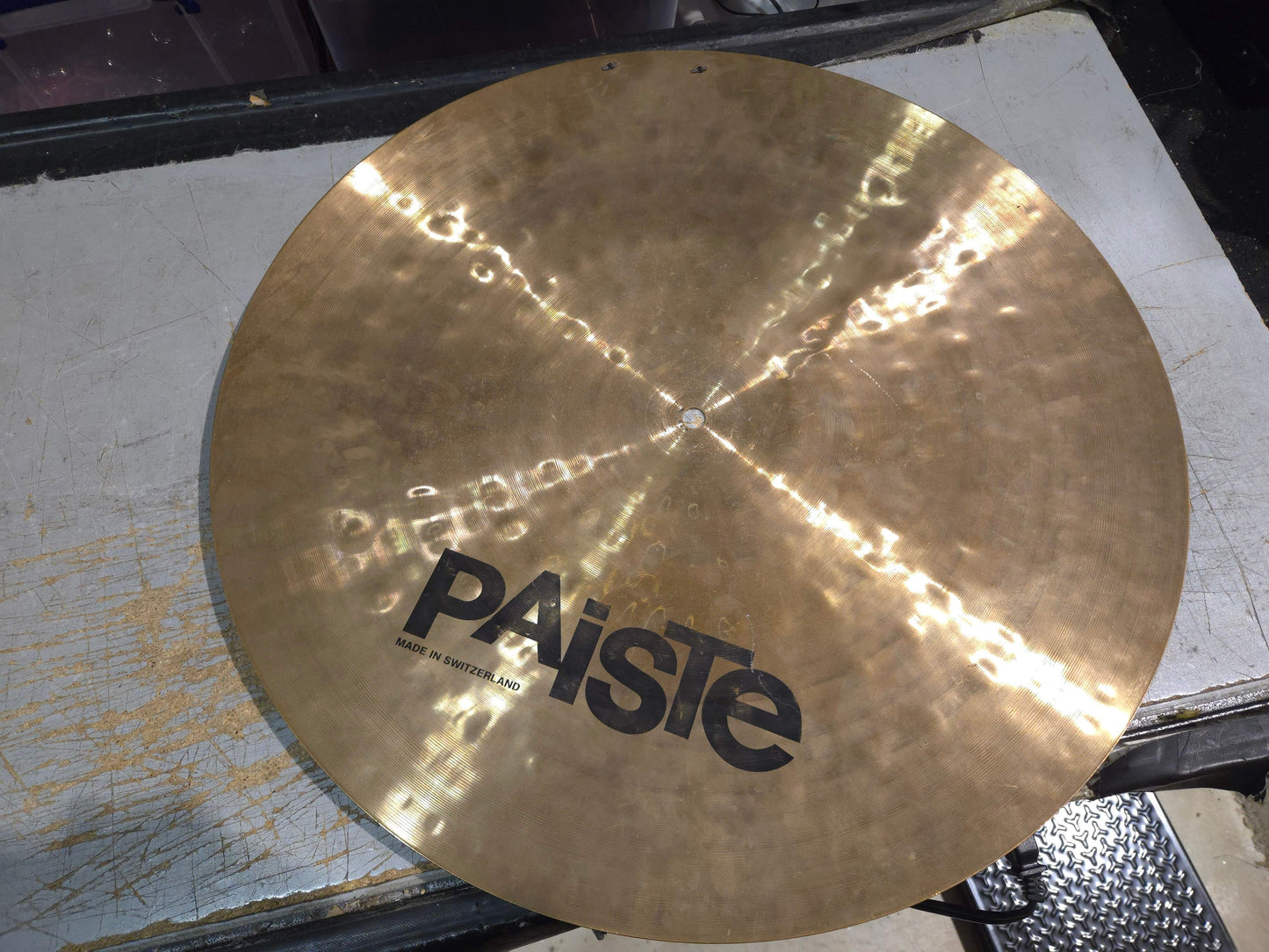 Paiste Alpha 20" Flat Ride - 2 rivets added