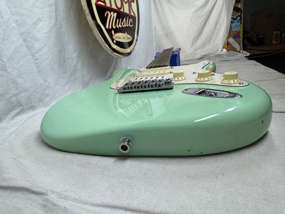 Fender USA Jeff Beck Stratocaster Guitar with Case 2015 - Surf Green / Rosewood fingerboard