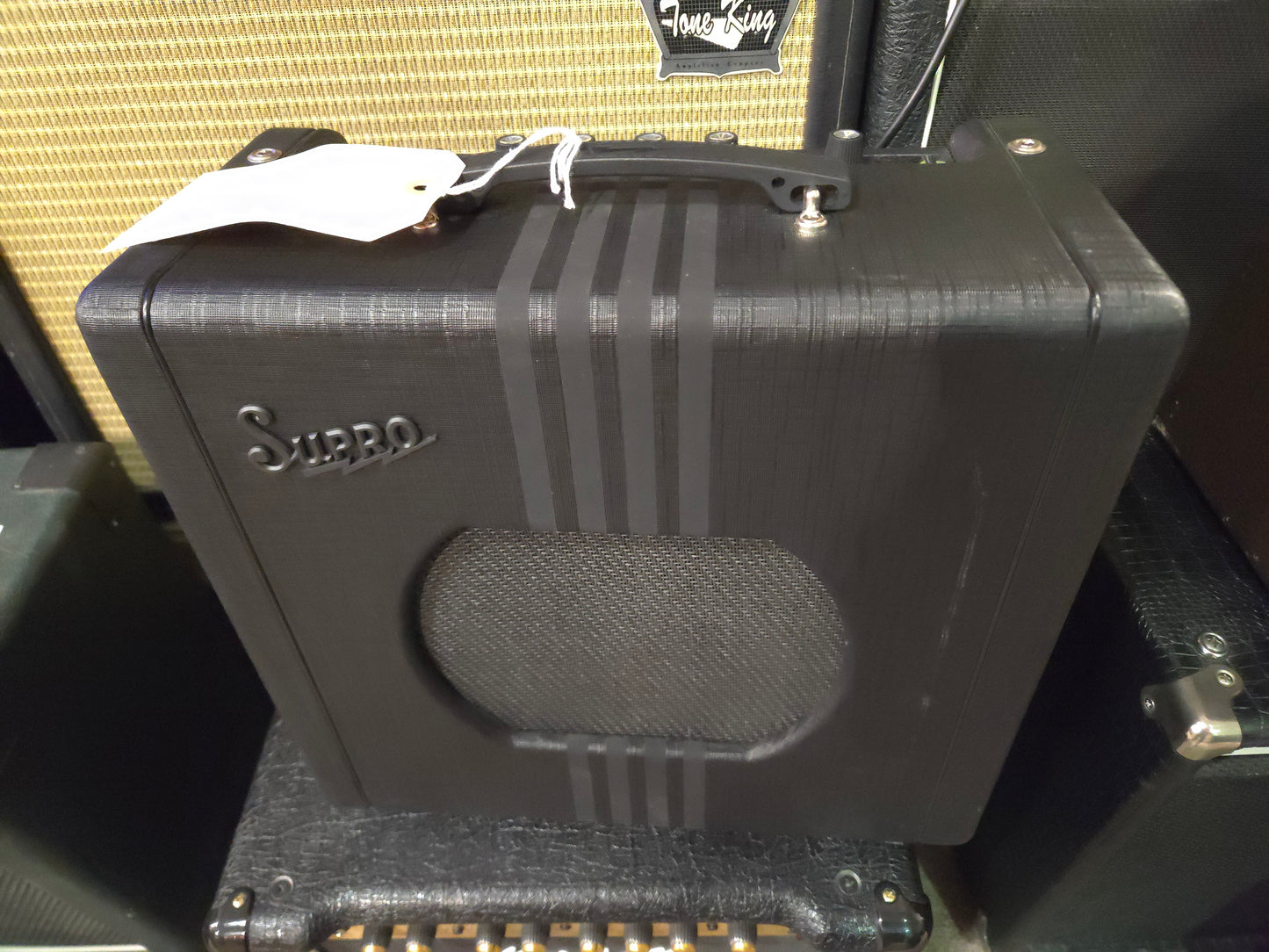 Supro 1820R Delta King 10 5-Watt 1x10" Guitar Combo 2023 - Present - Black / Black Stripes - Local Pickup Only
