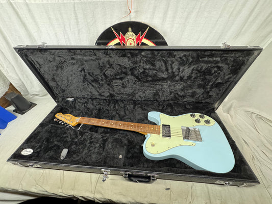 Fender Vintera '70s Telecaster Custom Guitar with Case 2022 - Sonic Blue / Pau Ferro fingerboard