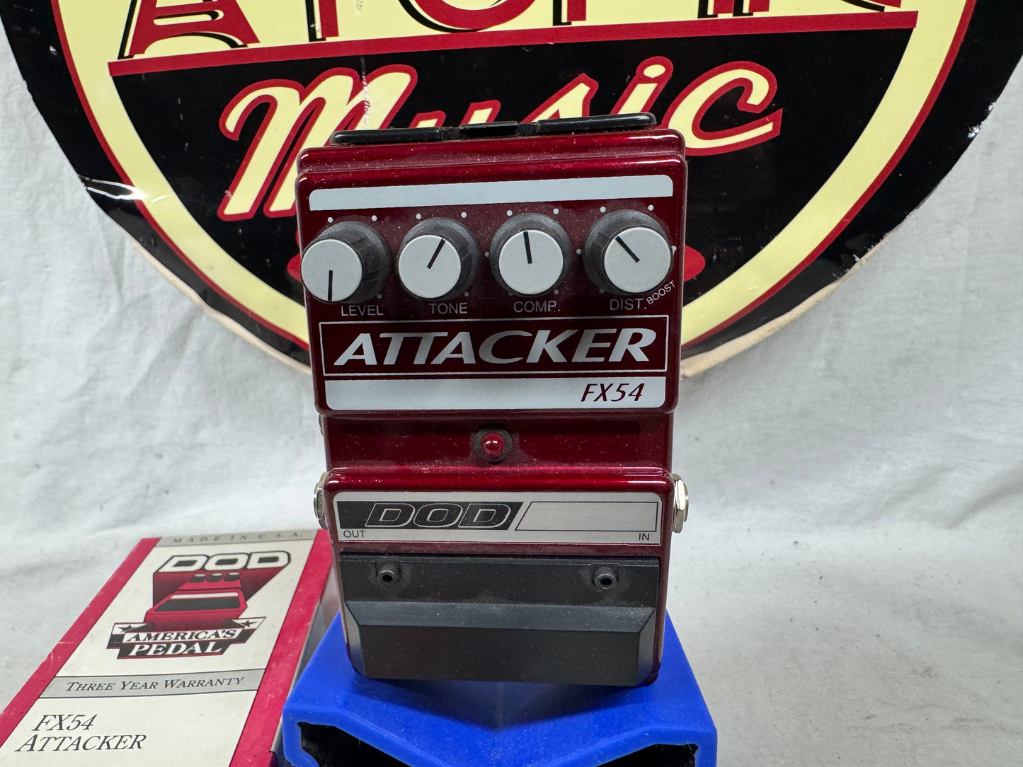 DOD FX54 Attacker Distortion Compressor Pedal with Box