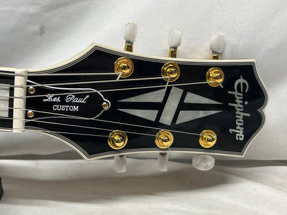 Epiphone Les Paul Custom Quilt Singlecut HH Electric Guitar - Ocean Blue