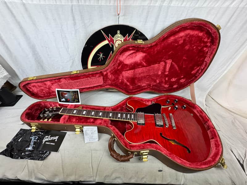 Gibson ES35F00SCNH1 ES-335 es335 Figured Semi-Hollowbody Guitar with Case