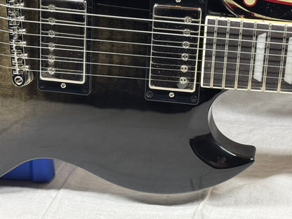 Epiphone SG Custom Modern Figured Guitar with Case 2021 - Transluscent Ebony Burst